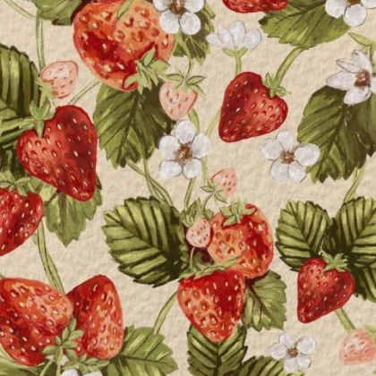 Vined Strawberry Pattern