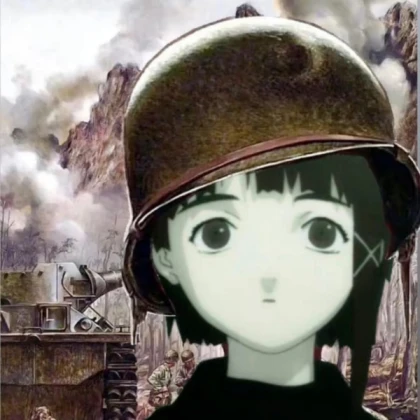 Lain thousand mile stare