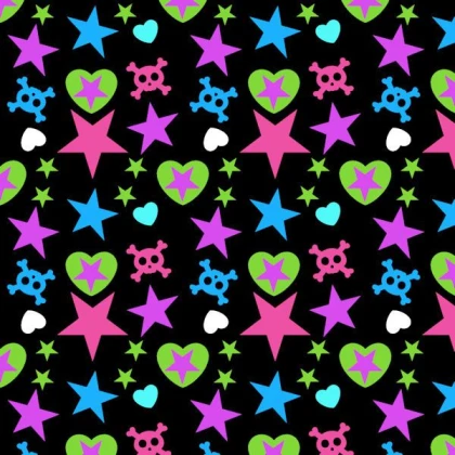 scene stars and skulls rh decal