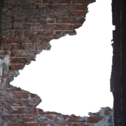 Brick HOLE IN THE WALL 1 ( PNG/FREE )