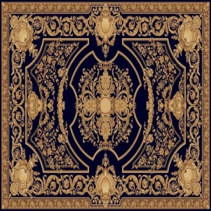[Carpet] Horizontal Fancy Navy Blue