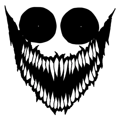 scary face sharp teeth