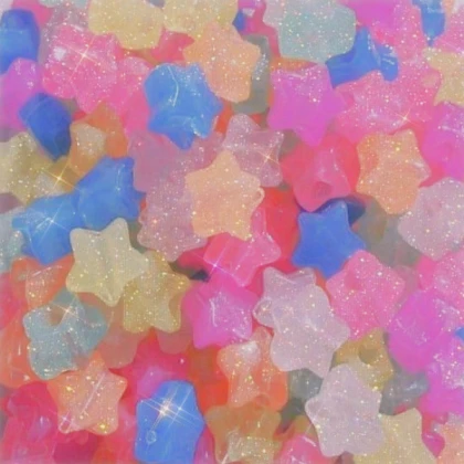 Multi Color Candy Star Pattern