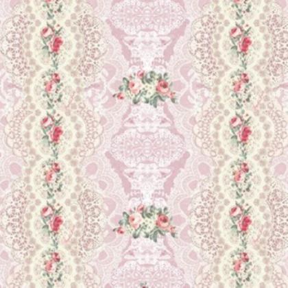 Pink & White rose Lace Pattern