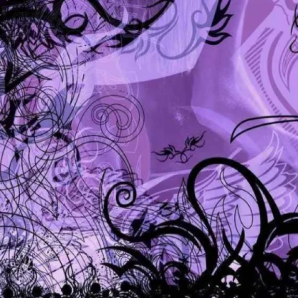 Purple & Black Swirl Pattern