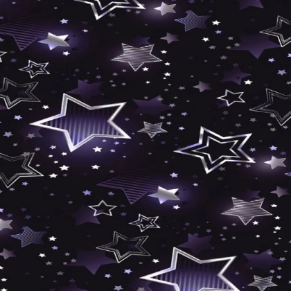 Black & Purple Stars Design