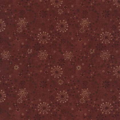 brown red floral pattern