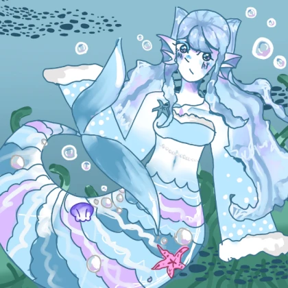 Elizabeth the mermaid - giveaway entry :)