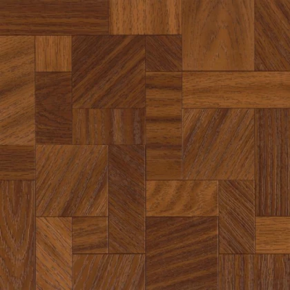 Brown Wooden Tile Floor