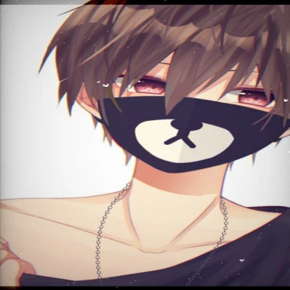 Cute Anime Boy With Mask