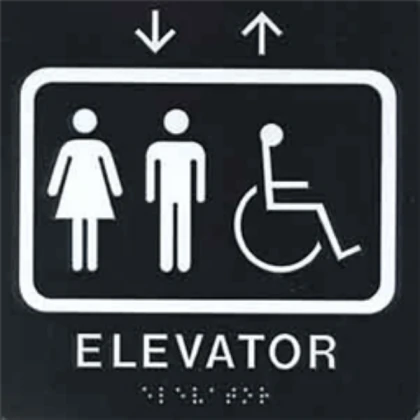 elevator sign