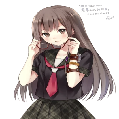 Brown hair brown eyes anime girl not mine