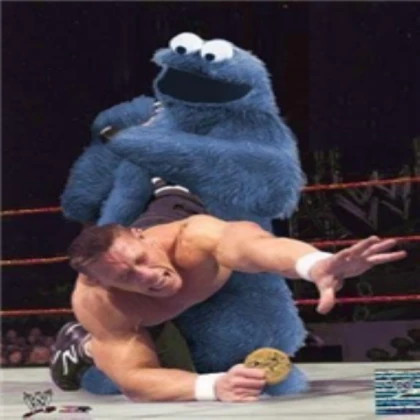 John Cena took the Cookie Monster's cookie!