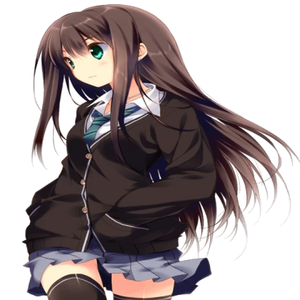 High school anime girl