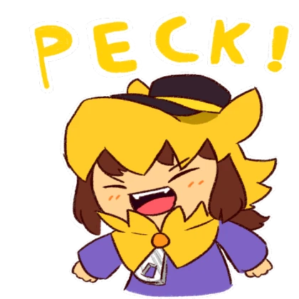 Peck! [Hat kid ; A hat in time]