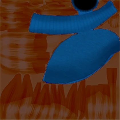 Blue Beanie & Brown Hair