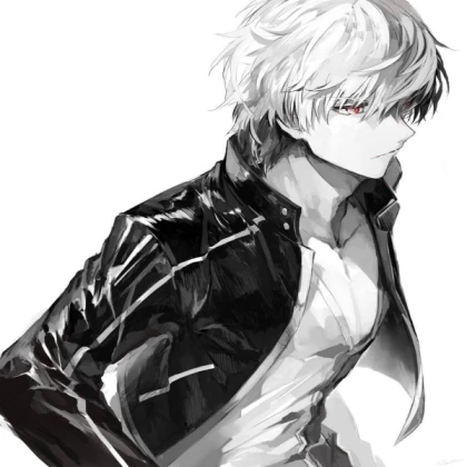 Anime White Hair Guy
