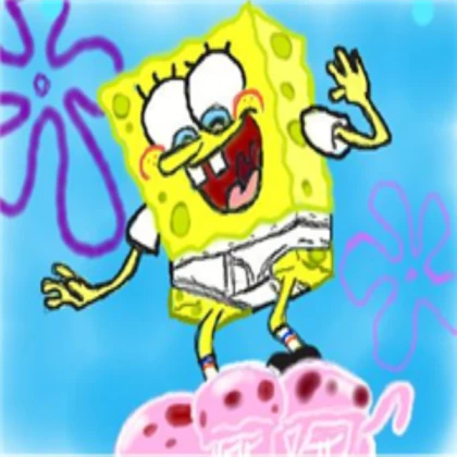 Sponge Bob Jellyfish Surfing