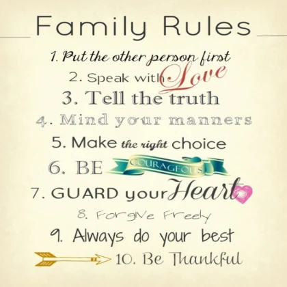 Family Rules Quote
