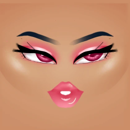 Baby Pink Bratz makeup with contour