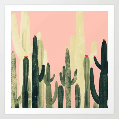 [purple/pink] pink cactus