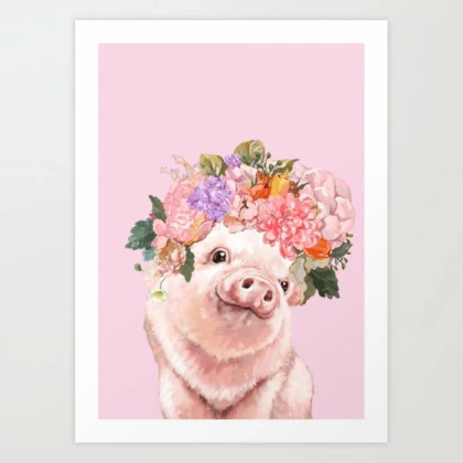 [purple/pink] baby pig