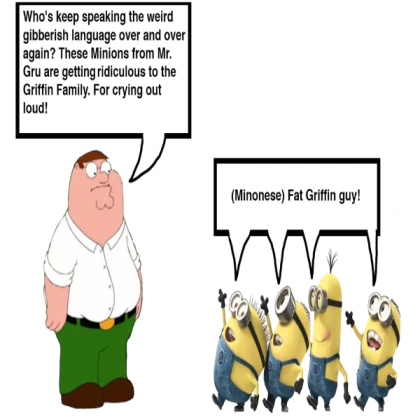 peter griffin meets the minions