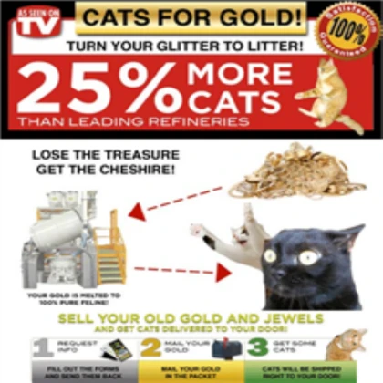 Cats for gold! FAVE THEN TAKE