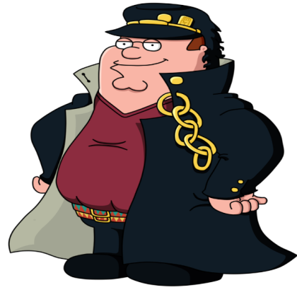 Peter Griffin Jotaro