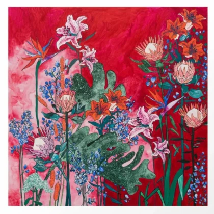 [SUMMER] ruby red floral