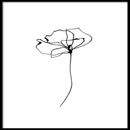 [MINIMALIST] line flowers