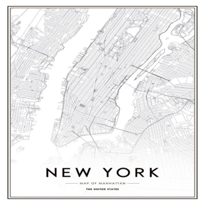 [MINIMALIST] ny map