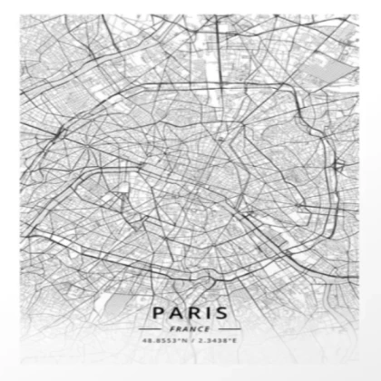 [MINIMALIST] paris map