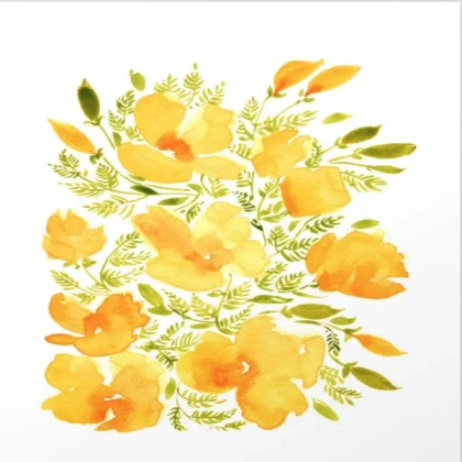 [IKO] watercolor poppies