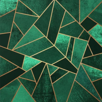 Geometric Green Pattern