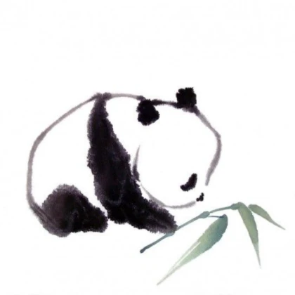 Watercolor Panda
