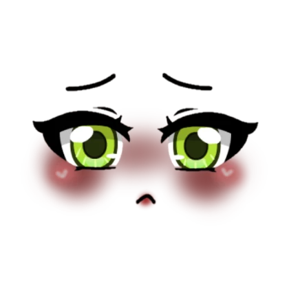 Shy Girl Face (Green Version)