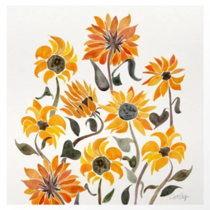 SunFlower Watercolor