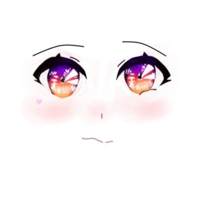 Anime girl face