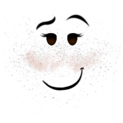 [FREE CSOM FACE (FEMALE)] BROWN HAPPY FRECKLES