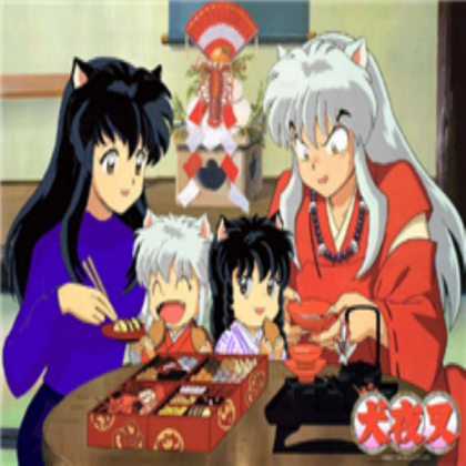 Eh..Another picture of Kagome,Inuyasha,and kids =D