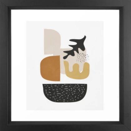 Pastel Abstract Black Frame