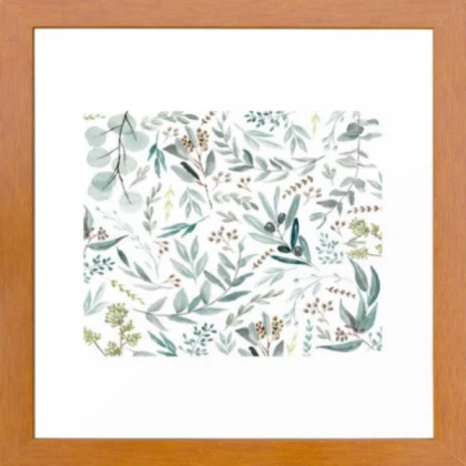 simplistic tropical plant pattern