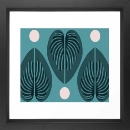 abstract tropical leaf