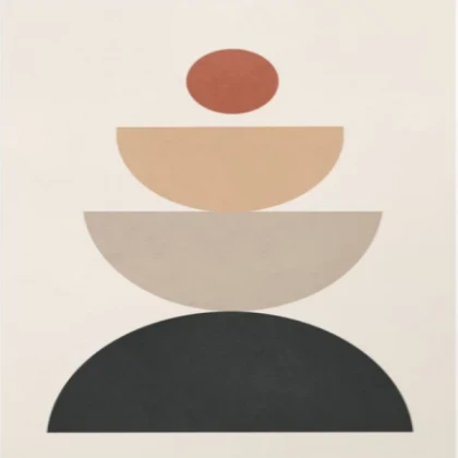 Modern shapes painting