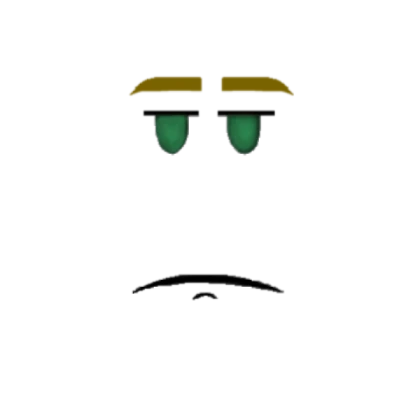 csom green eye frown w blonde hair