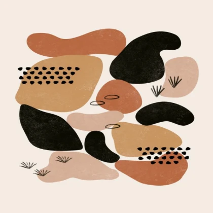 [ABSTRACT] burnt orange abstract wall