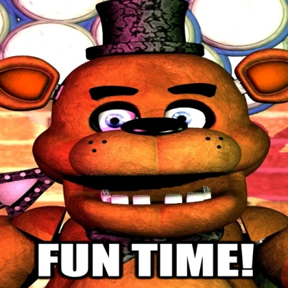 fnaf fun time poster