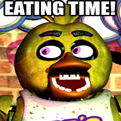 fnaf eating time poster