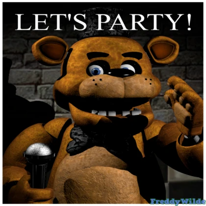 fnaf let’s party poster